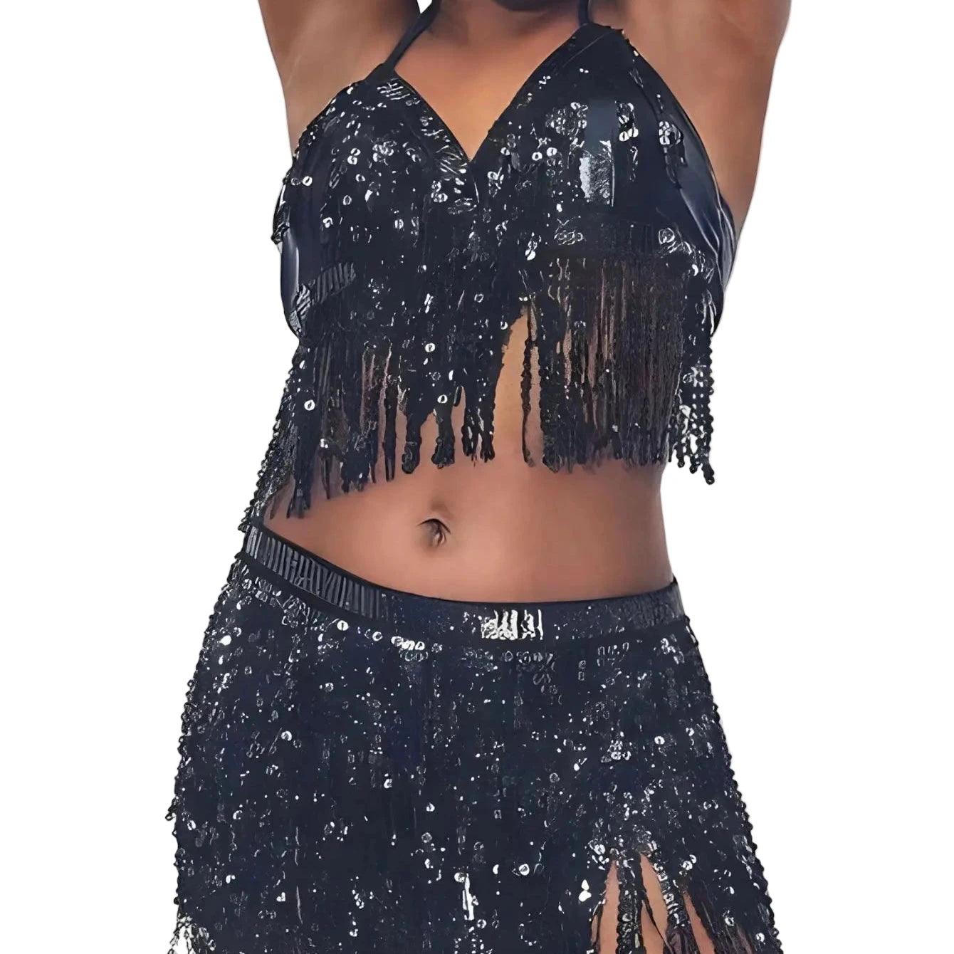 Rave Festival Shiny Fringe Set