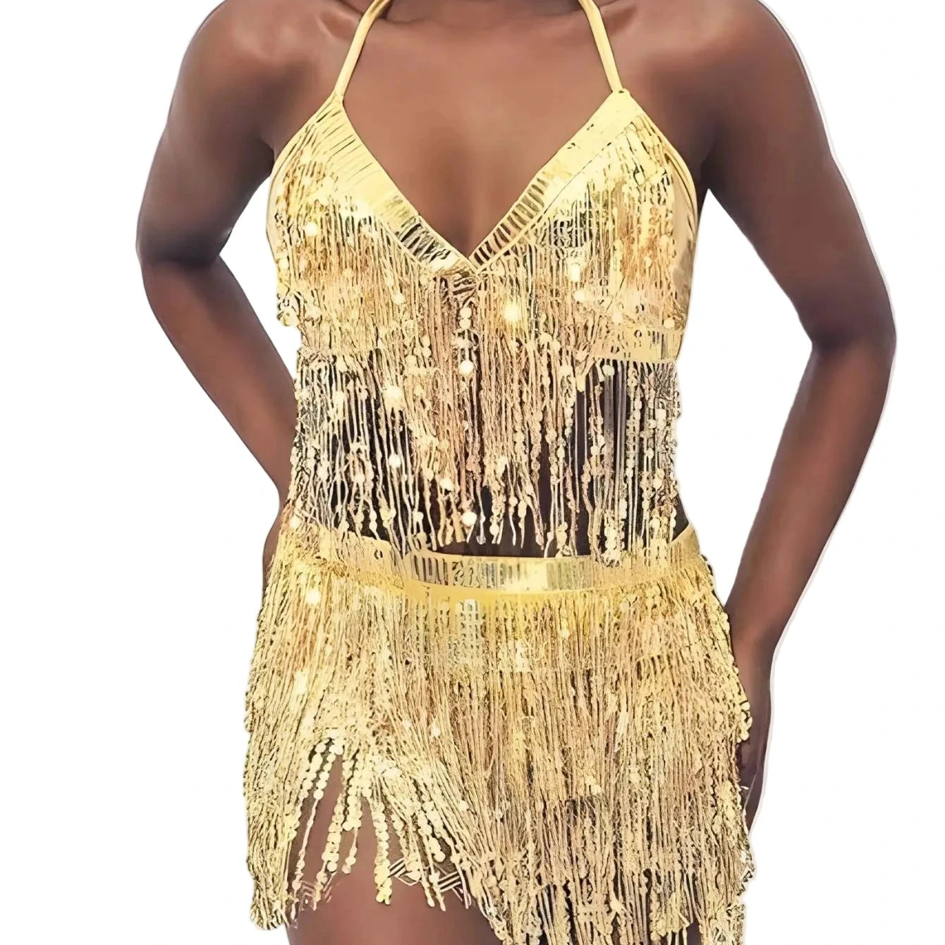 Rave Festival Shiny Fringe Set
