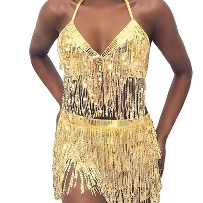 Rave Festival Shiny Fringe Set