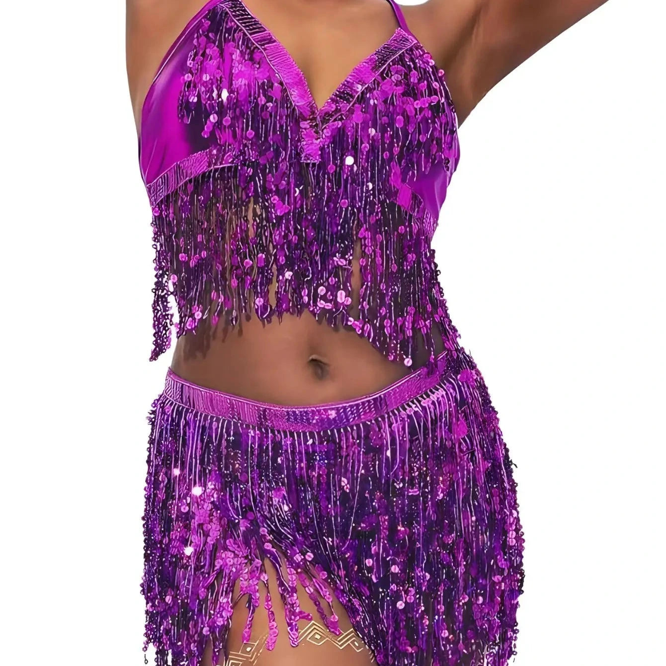 Rave Festival Shiny Fringe Set