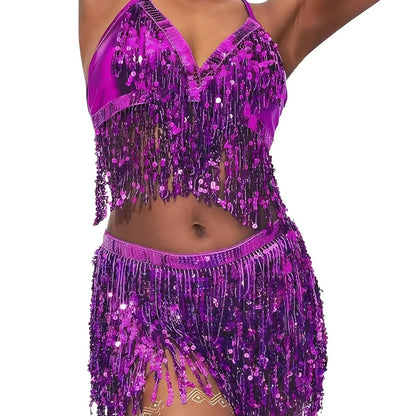 Rave Festival Shiny Fringe Set