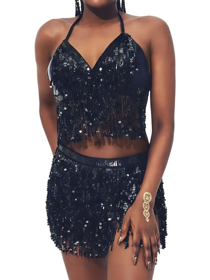 Rave Festival Shiny Fringe Set